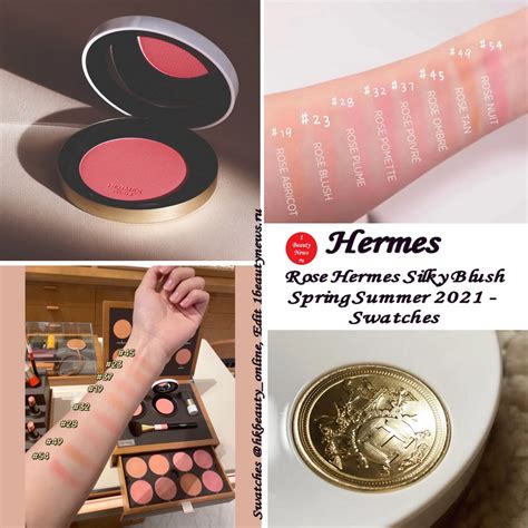 hermes blush swatches|hermes mascara.